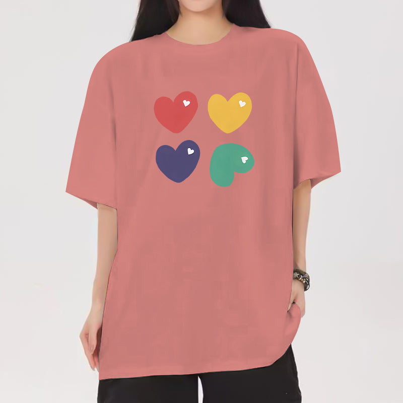 Pink Chest Print Graphic Tshirt