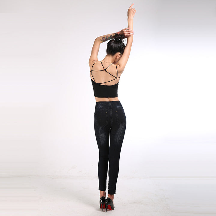 Black Side Embellishment Leggings