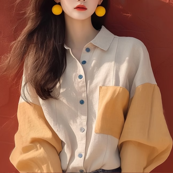 Multi Colour Blocked Shirt