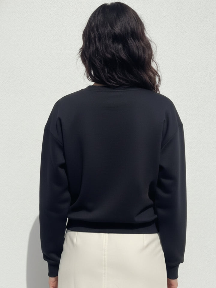 Black Character Graphic Sweatshirt