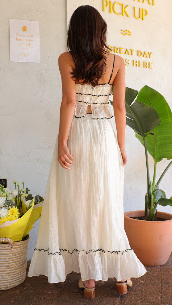 White Top And Skirt Co-Ord Set