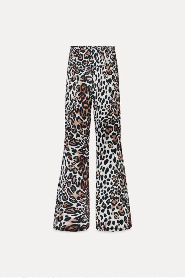 Brown High Waist Printed Pant