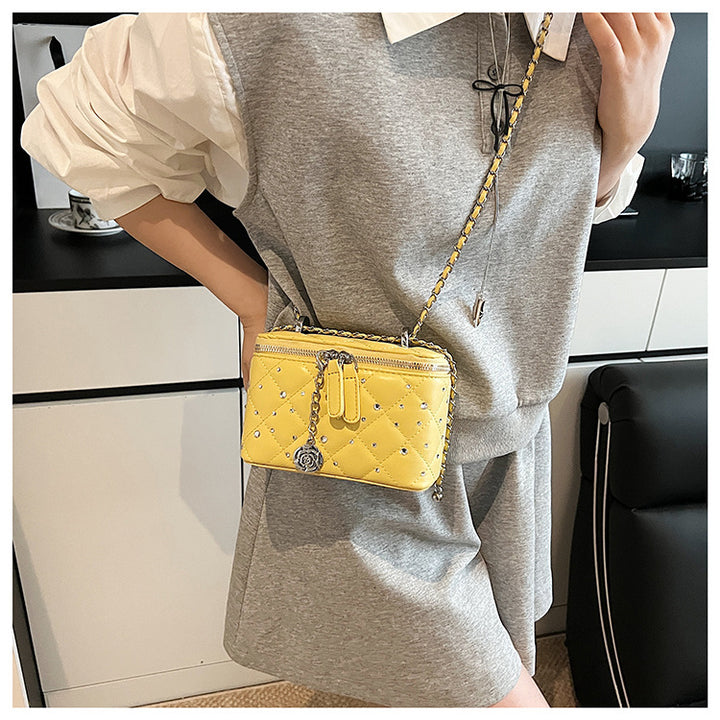Yellow Mini Squarebox Handbag