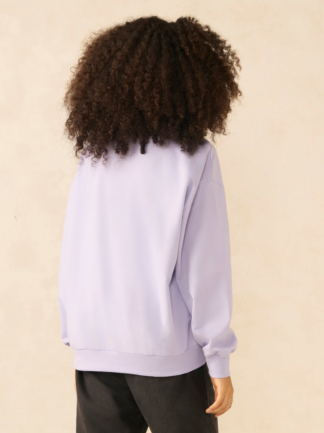 Lilac Typographic Sweatshirt