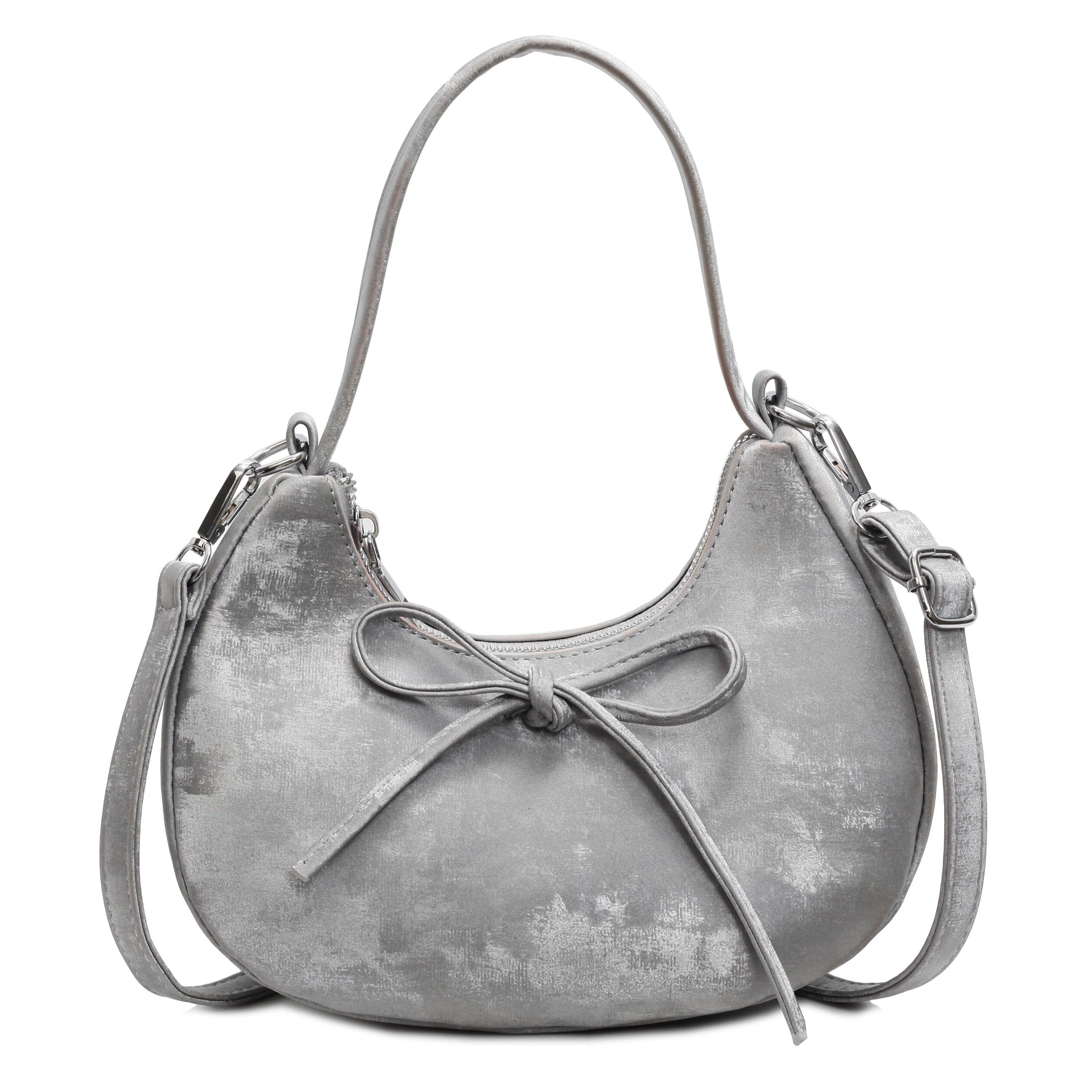 Silver Moon Lit Bow Cross Bag