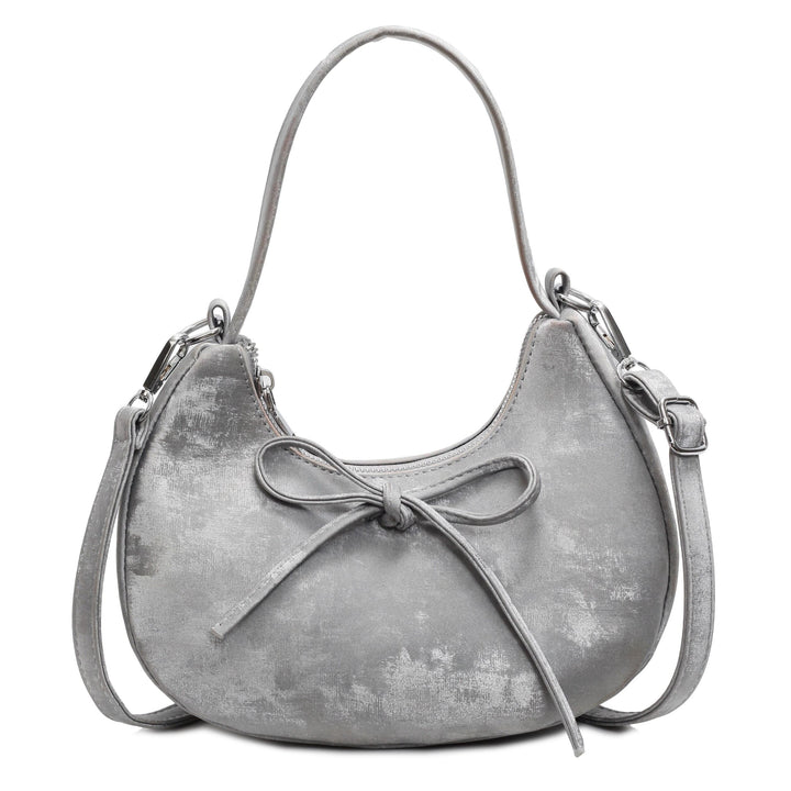 Silver Moon Lit Bow Cross Bag