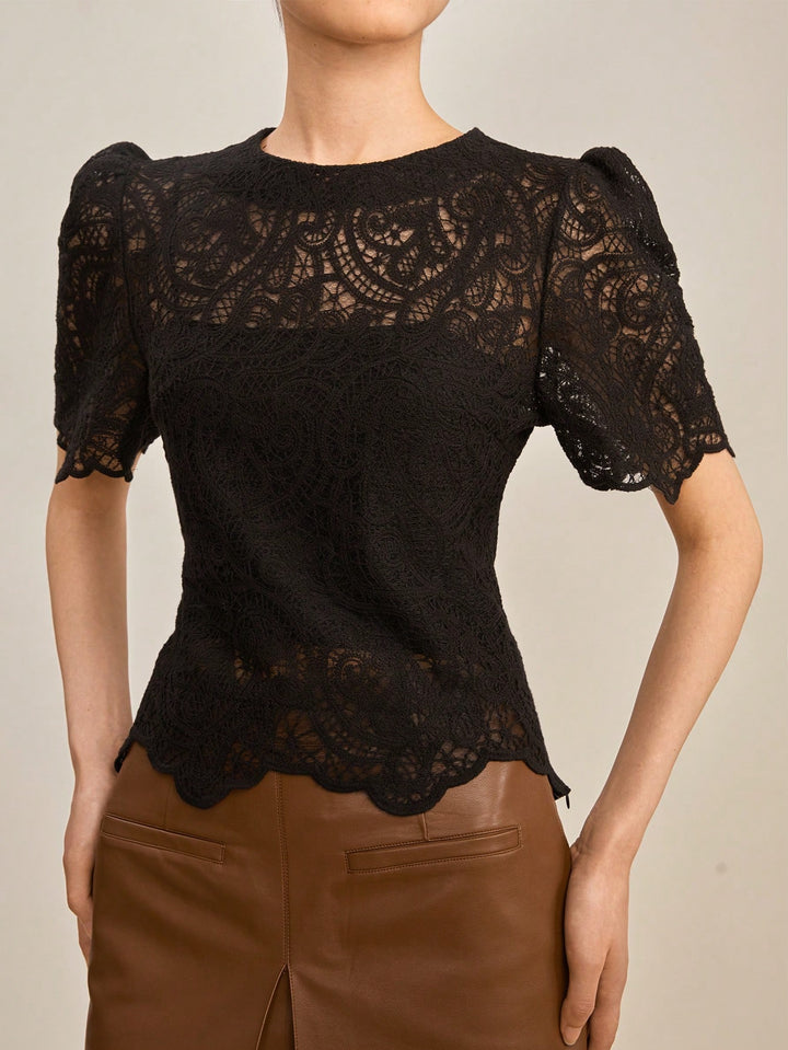 Black Laced Top