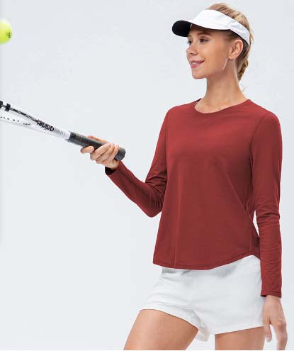 Rust Round Neck Full Sleeve Tshirt