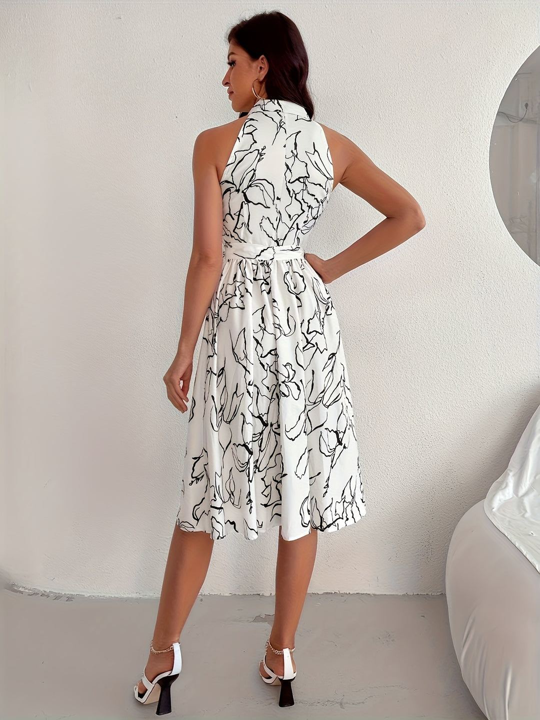 White Shirt Wrap Dress
