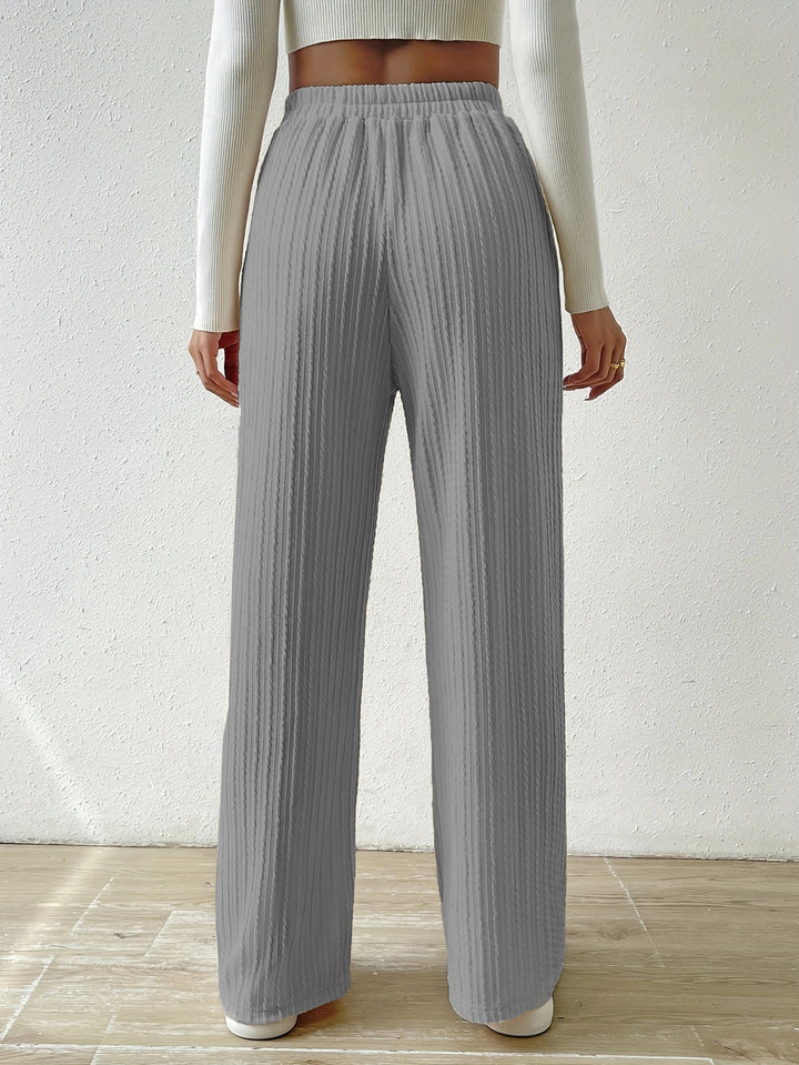 Grey Regular Fit Drawstring Joggers