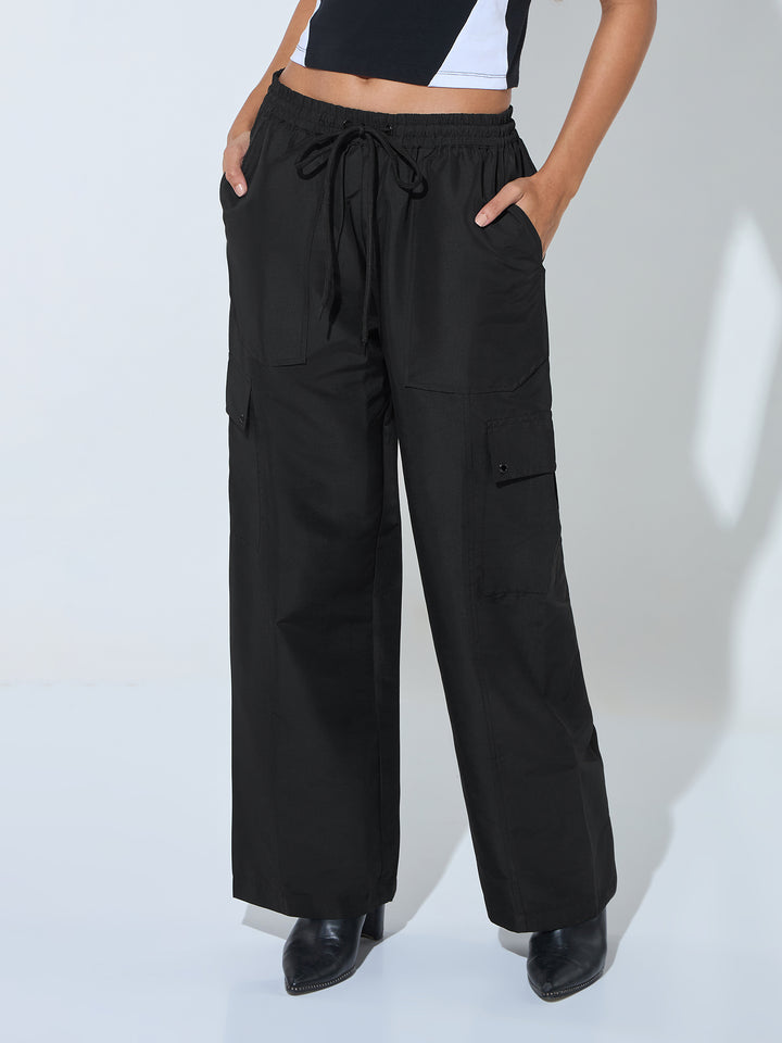 Black Baggy Fit Trouser