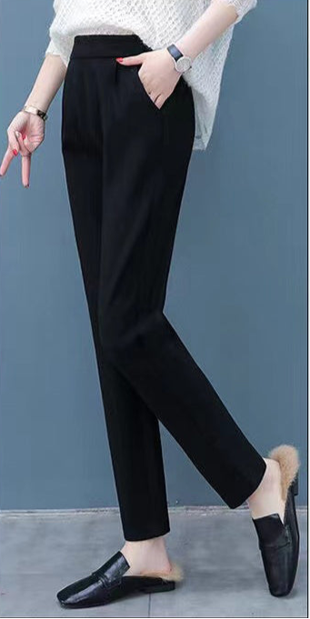 Black Skinny Fit Ankle Pant