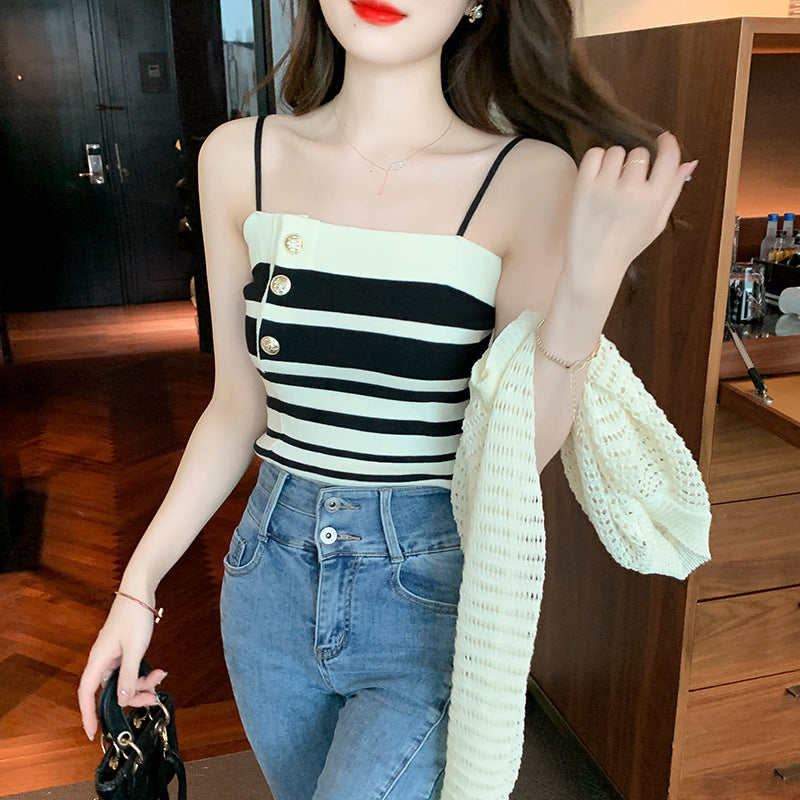 Black Stripe Cami