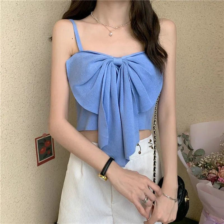 Blue Gold Buckle Strap Cami
