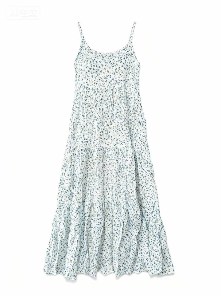 White Shoulder Tie-Up Flare Dress