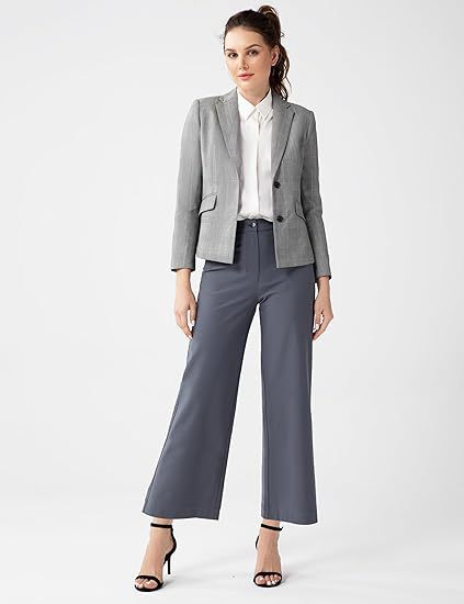 Grey Straight Fit Trouser
