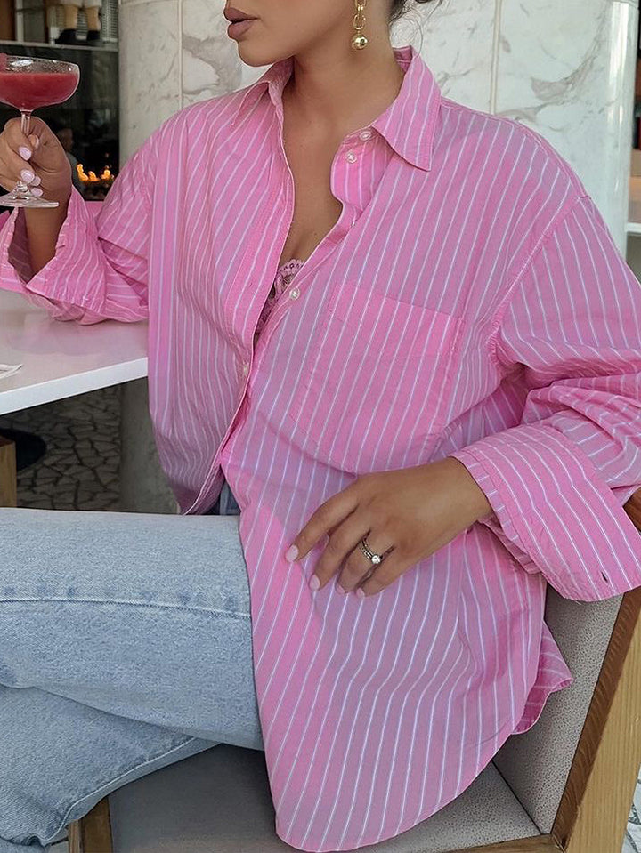 Pink Oversized Vacay Shirt