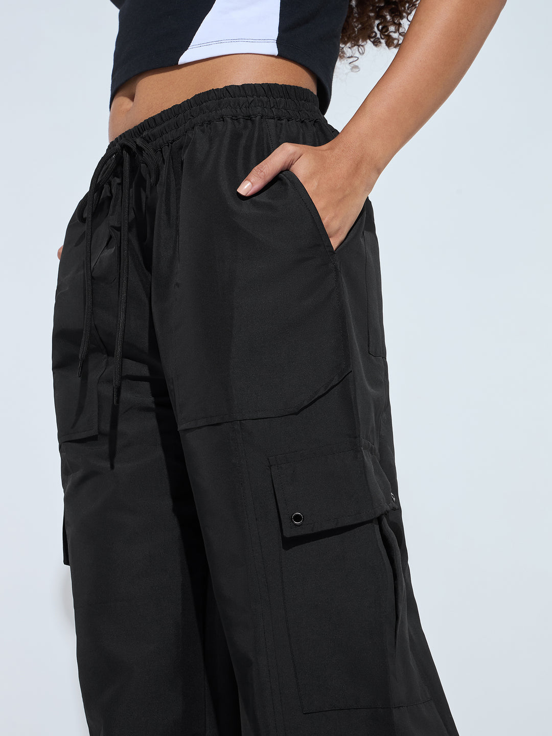 Black Baggy Fit Trouser