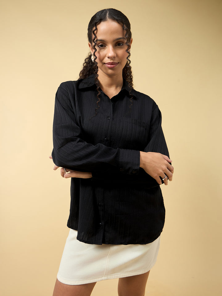 Black Relaxed Fit Shirt