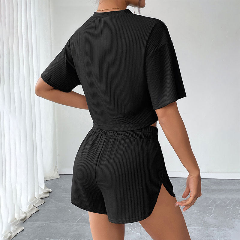 Black Crop Tshirt