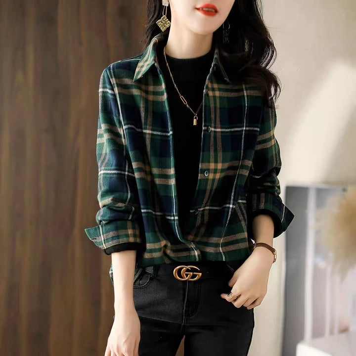 Multi Cheeckered Flanel Long Line Shirt