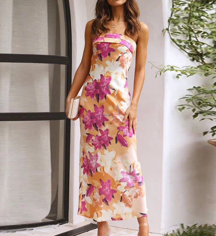 Multi Large Floral Printed Maxi
