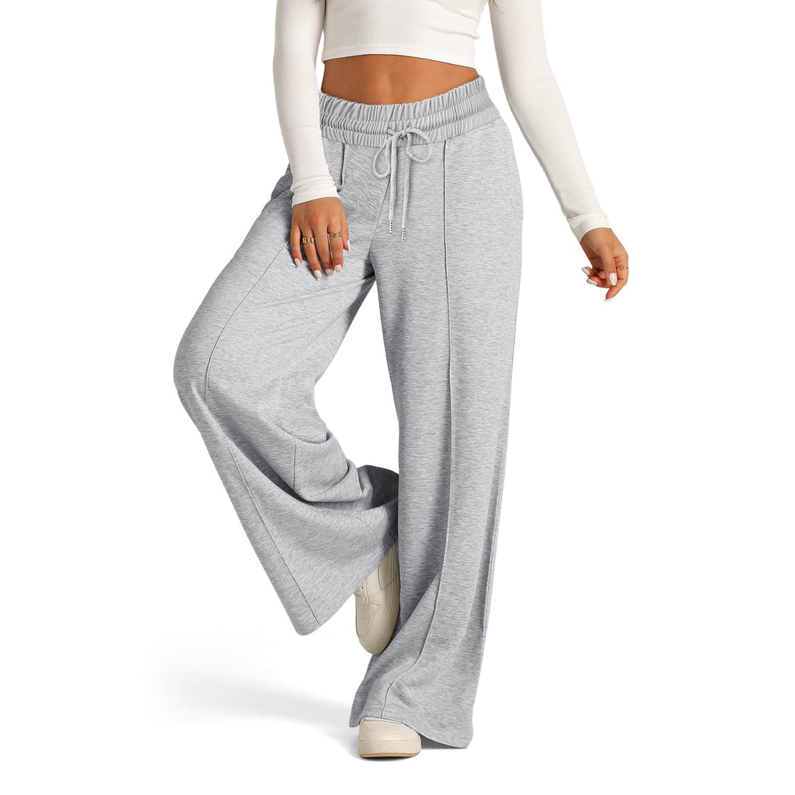Grey Pull On Sweat Pants