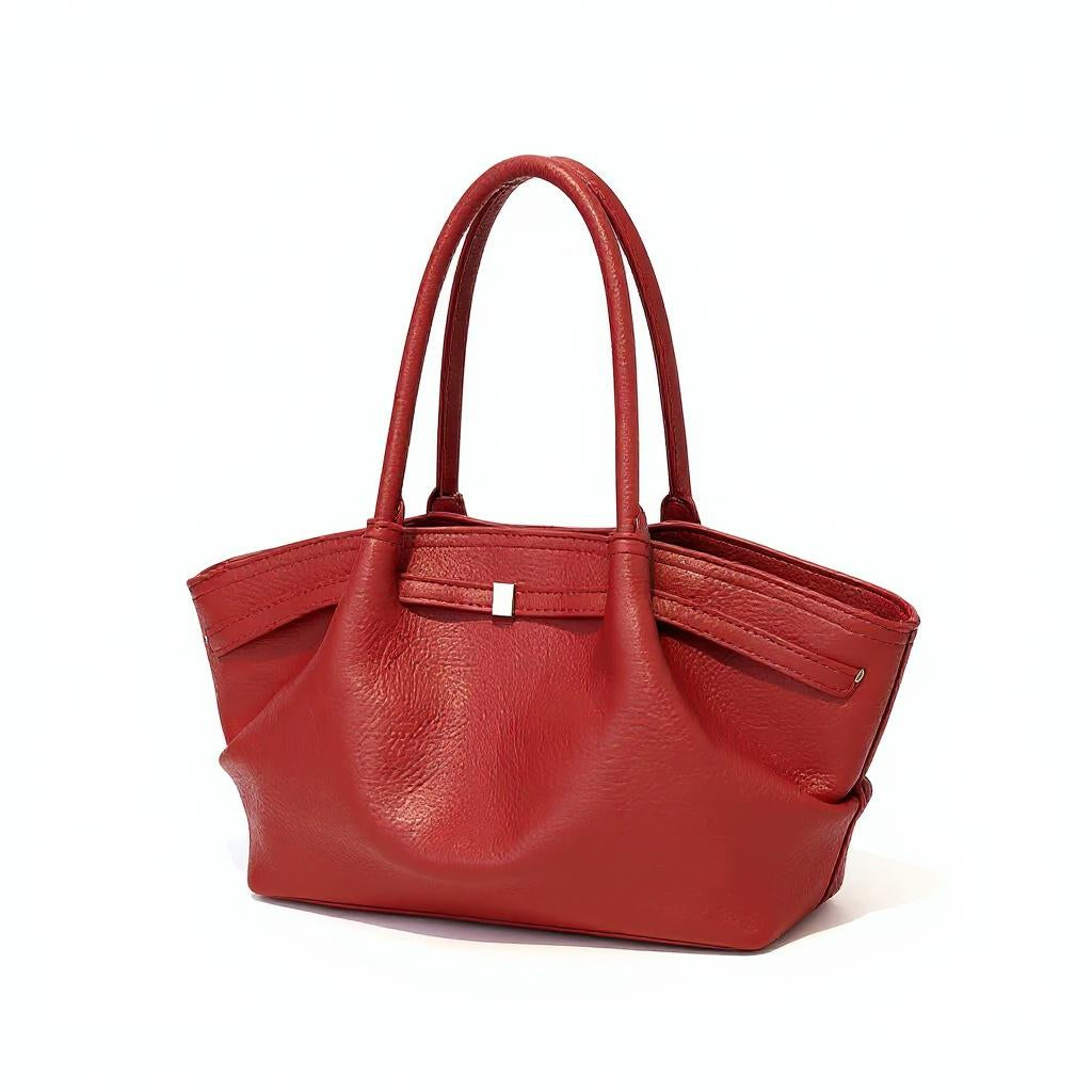 Red Curveline Shoulder Bag