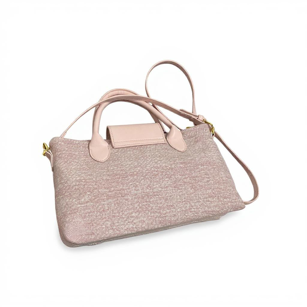 Pink Washed Canvas Hand Bag