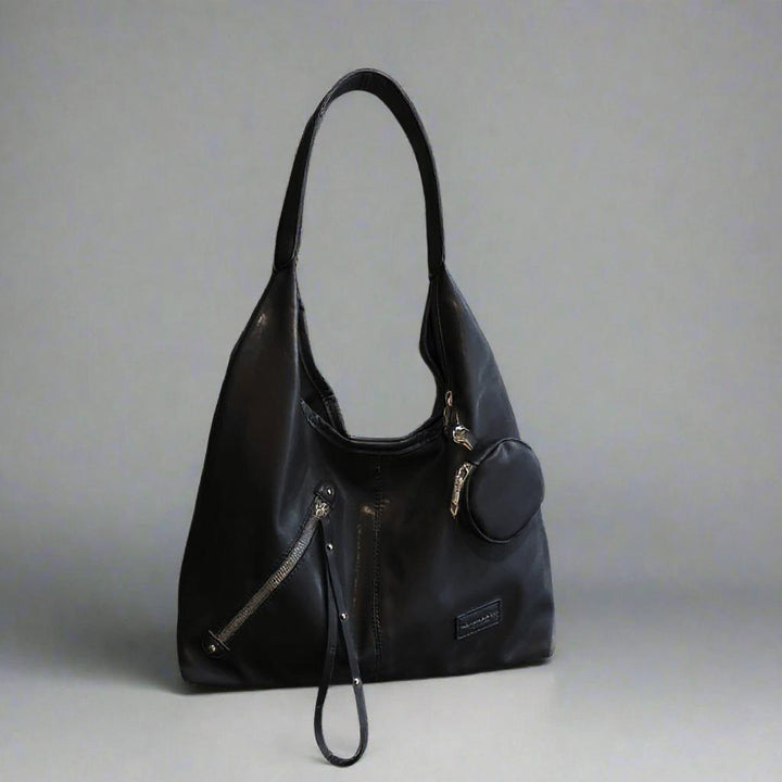Black Hobo Tote Bag