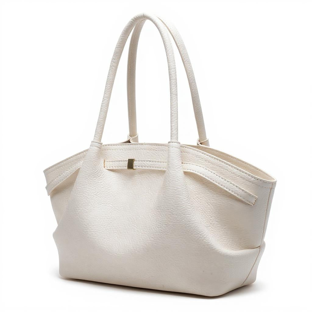 新品未使用　OHGA RUFFLE SHOULDER ホワイト OHGA】新品未使用 RUFFLE SHOULDERホワイト