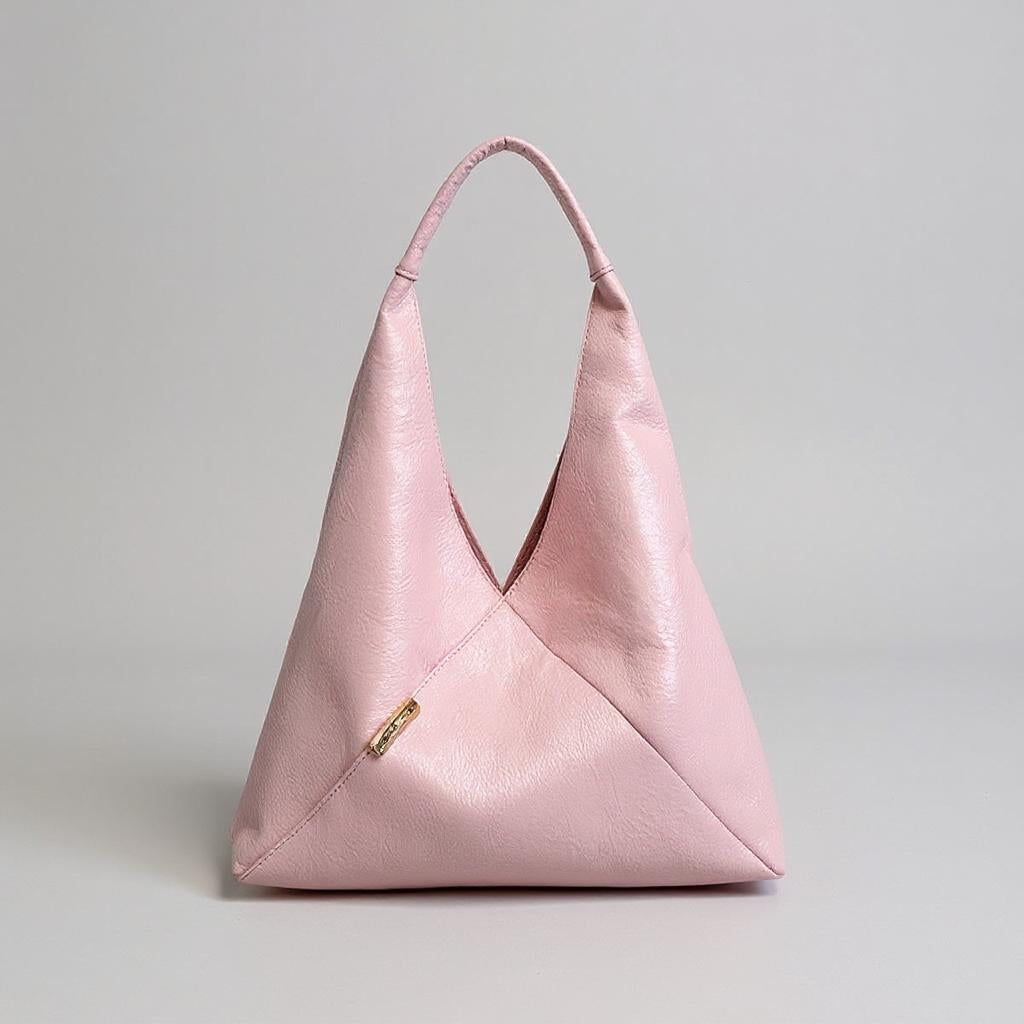 Pink Triangle Cut-Out Tote Bag