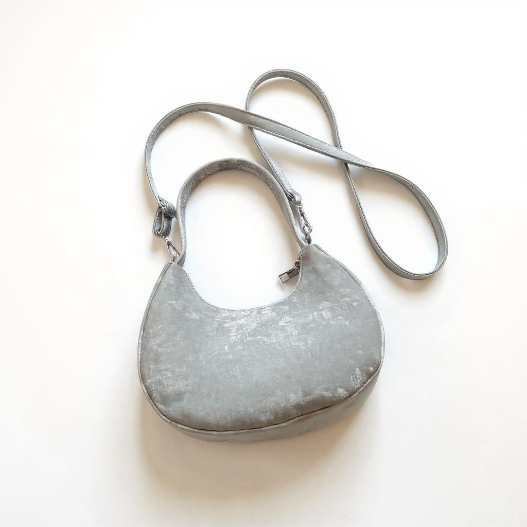 Silver Moon Lit Bow Cross Bag