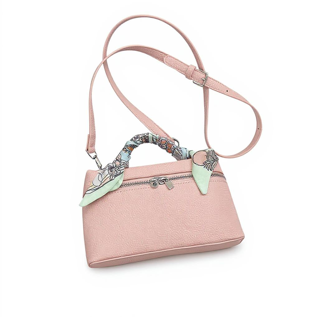 Pink Structured Hand Held Bag