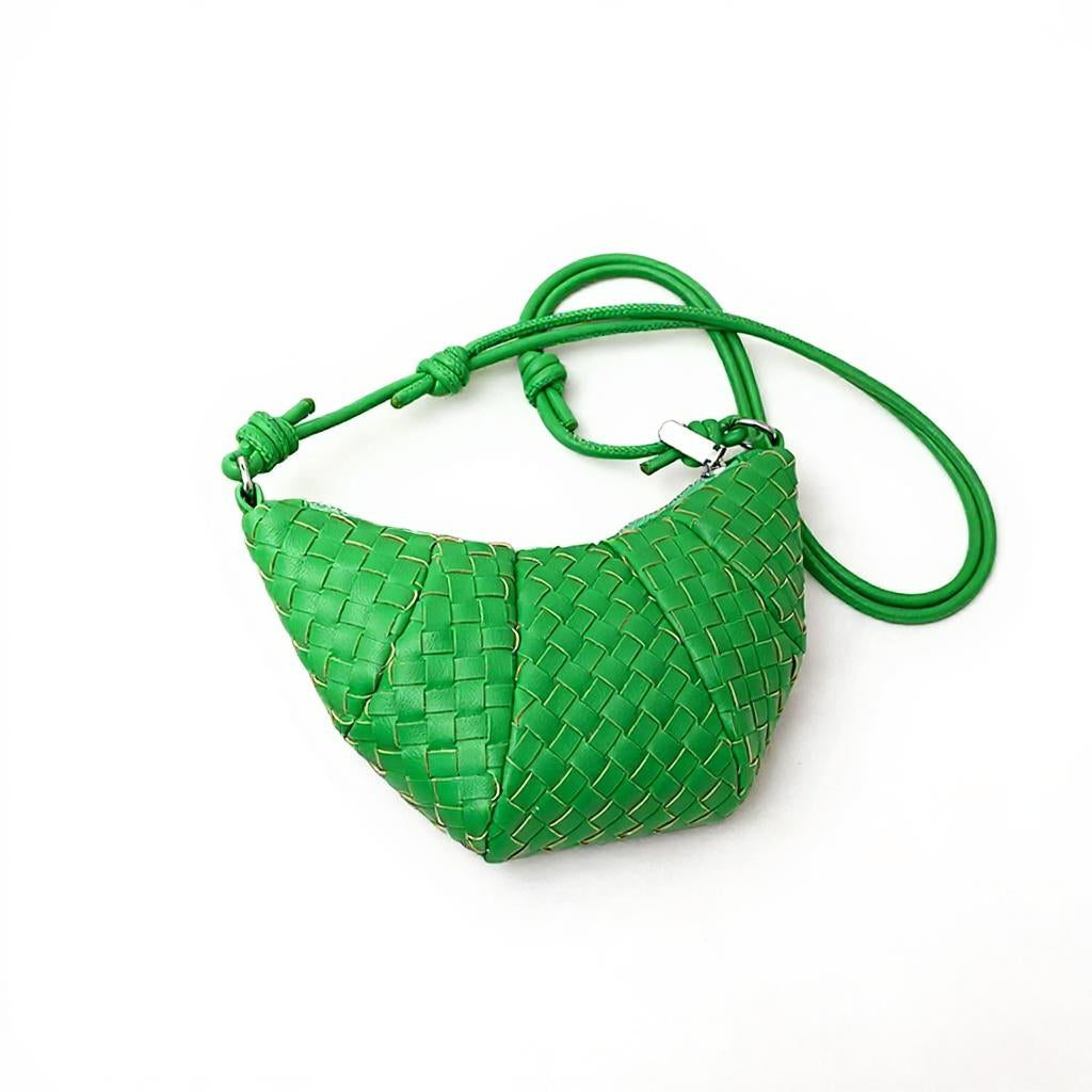 Green Mini Croissant Sling Bag