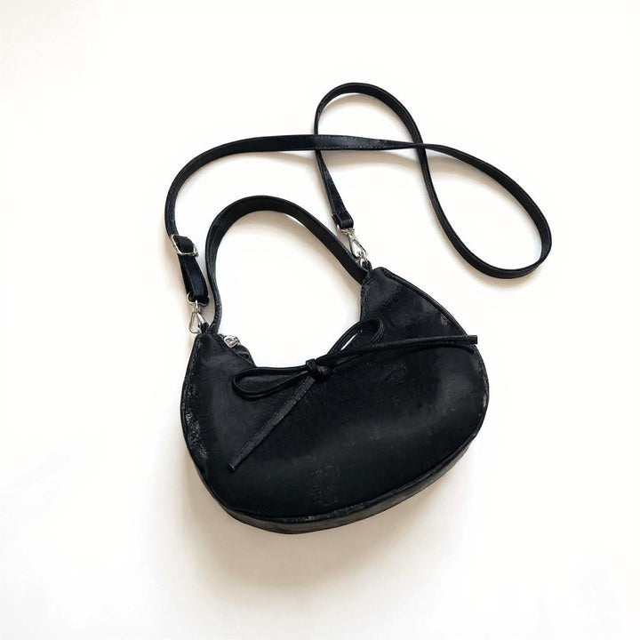 Black Moon Lit Bow Cross Bag