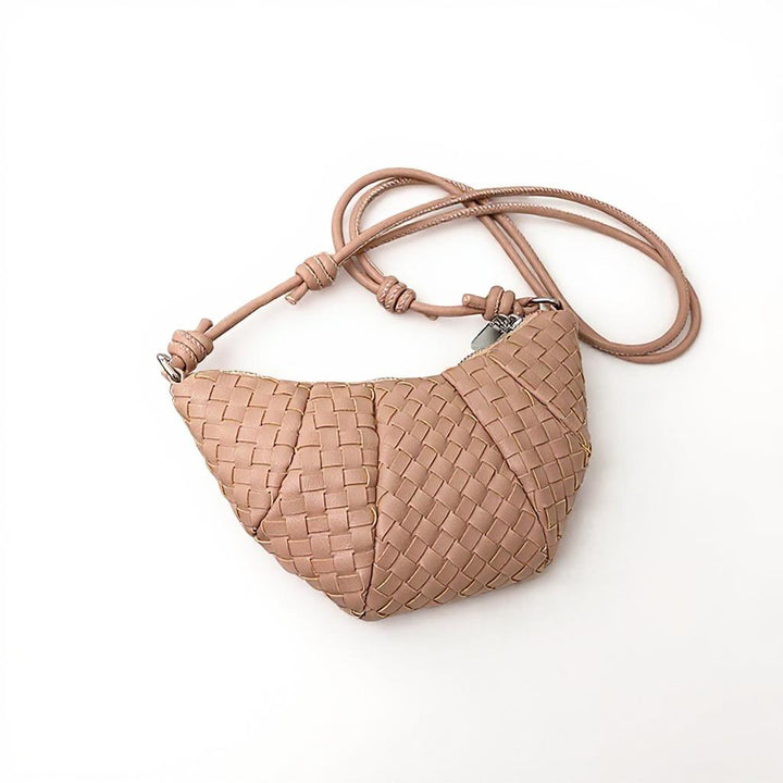 Pink Mini Croissant Sling Bag