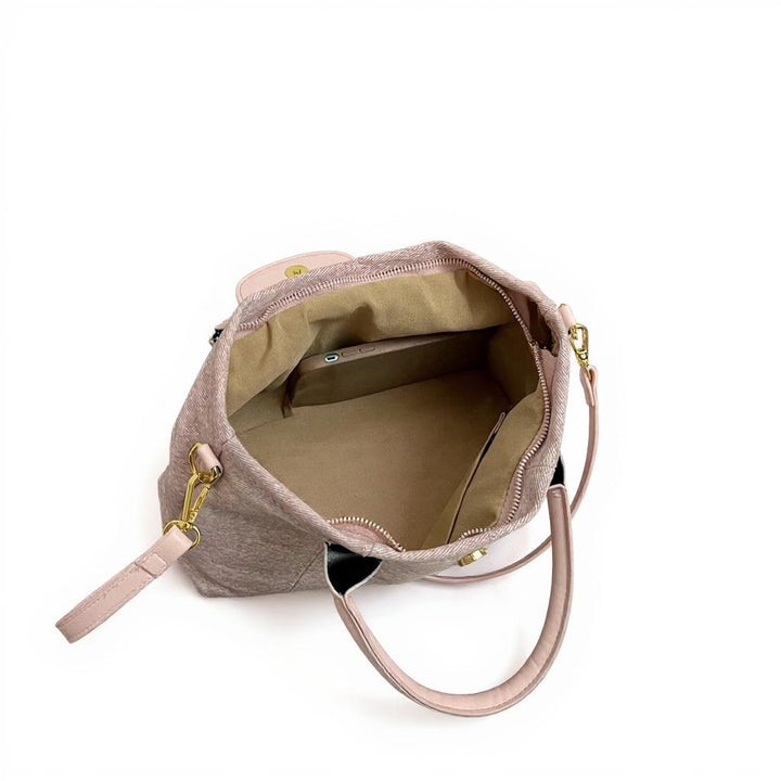Pink Washed Canvas Hand Bag