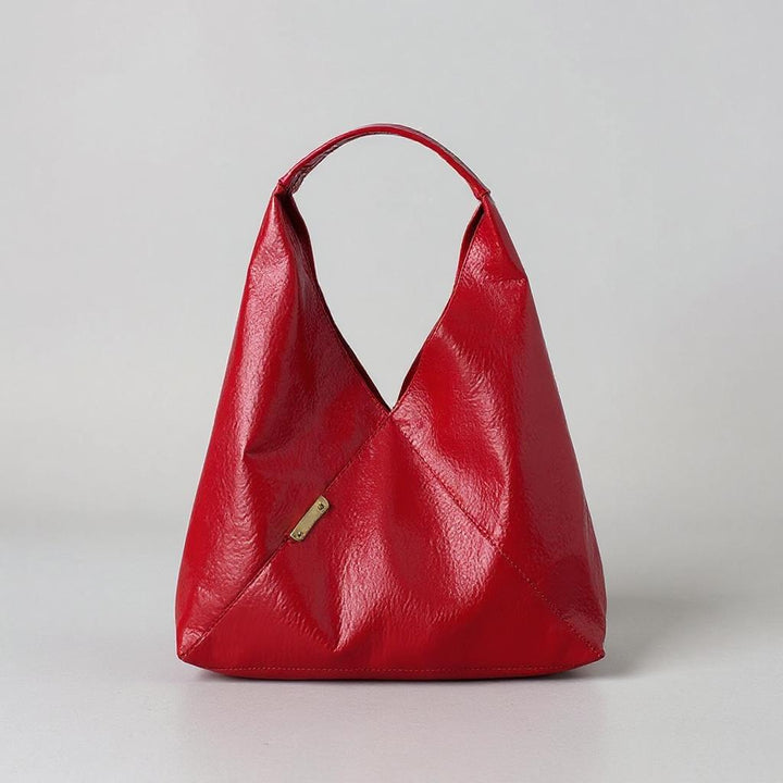 Magenta Triangle Cut-Out Tote Bag