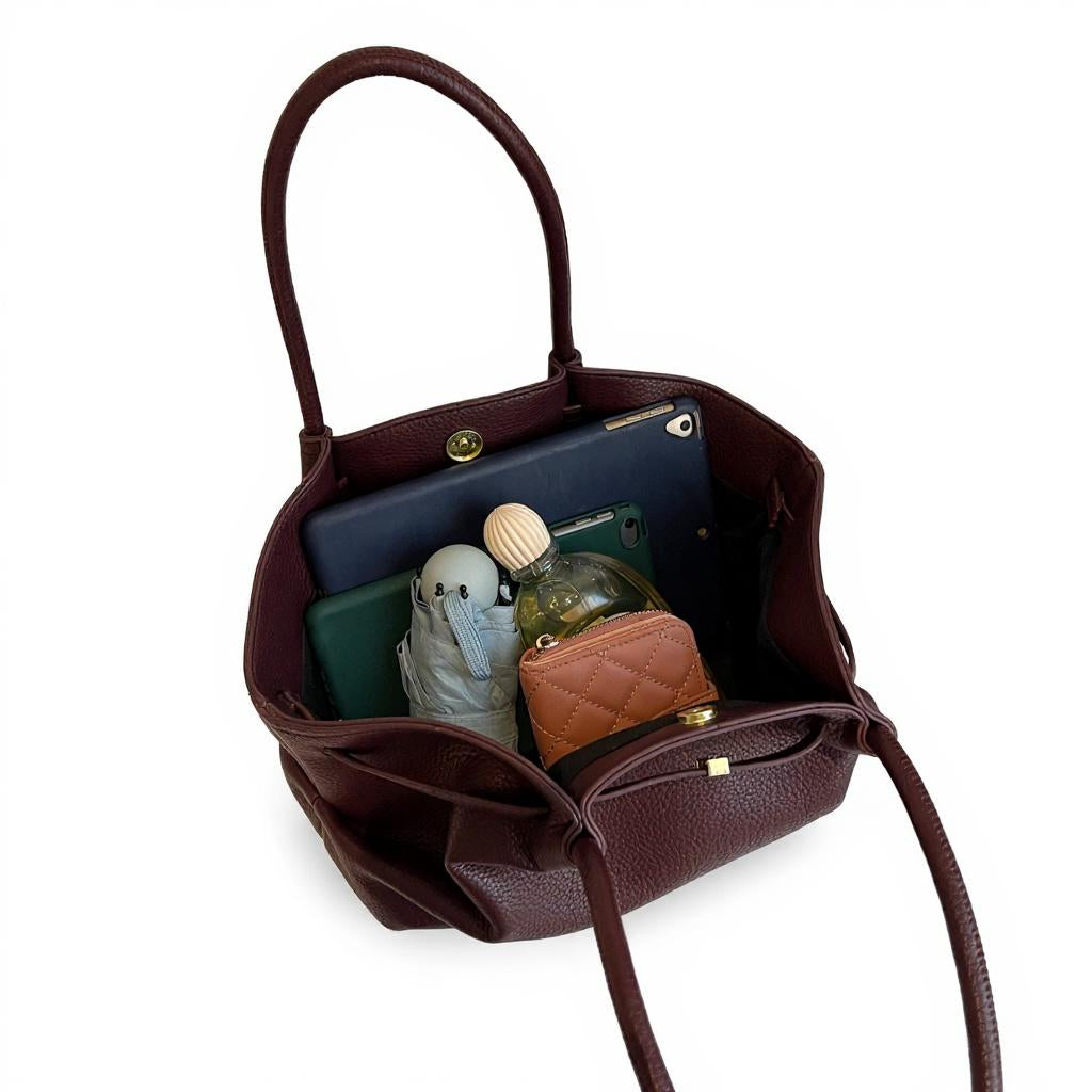 Red Curveline Shoulder Bag