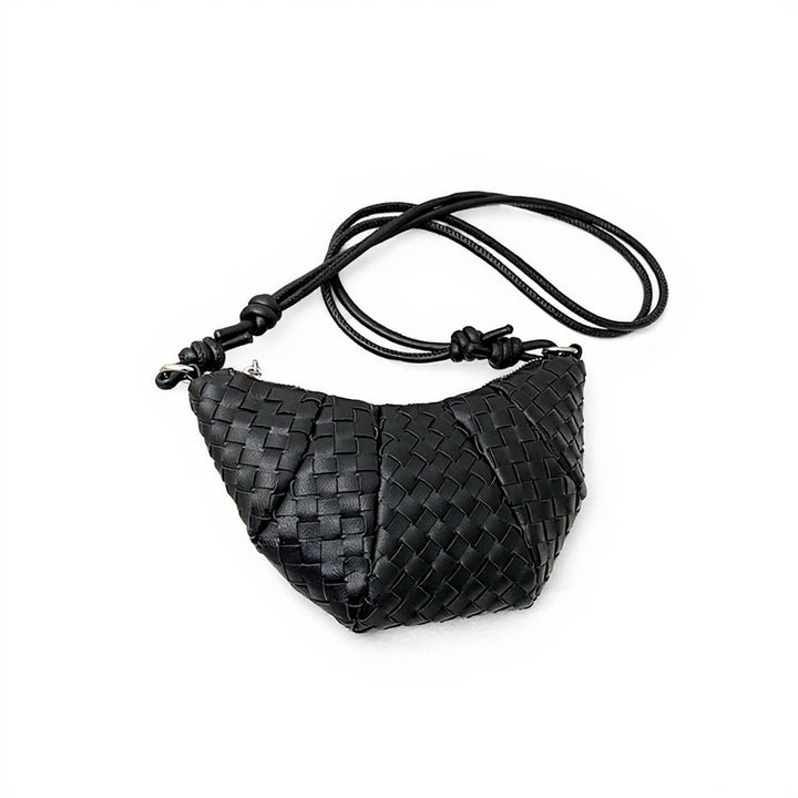 Black Mini Croissant Sling Bag