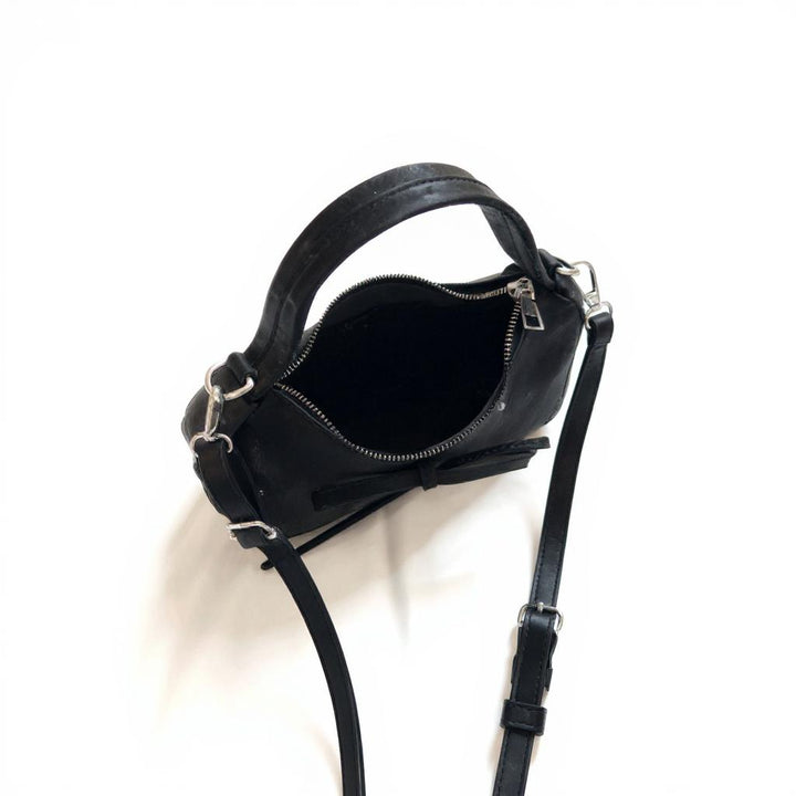 Black Moon Lit Bow Cross Bag