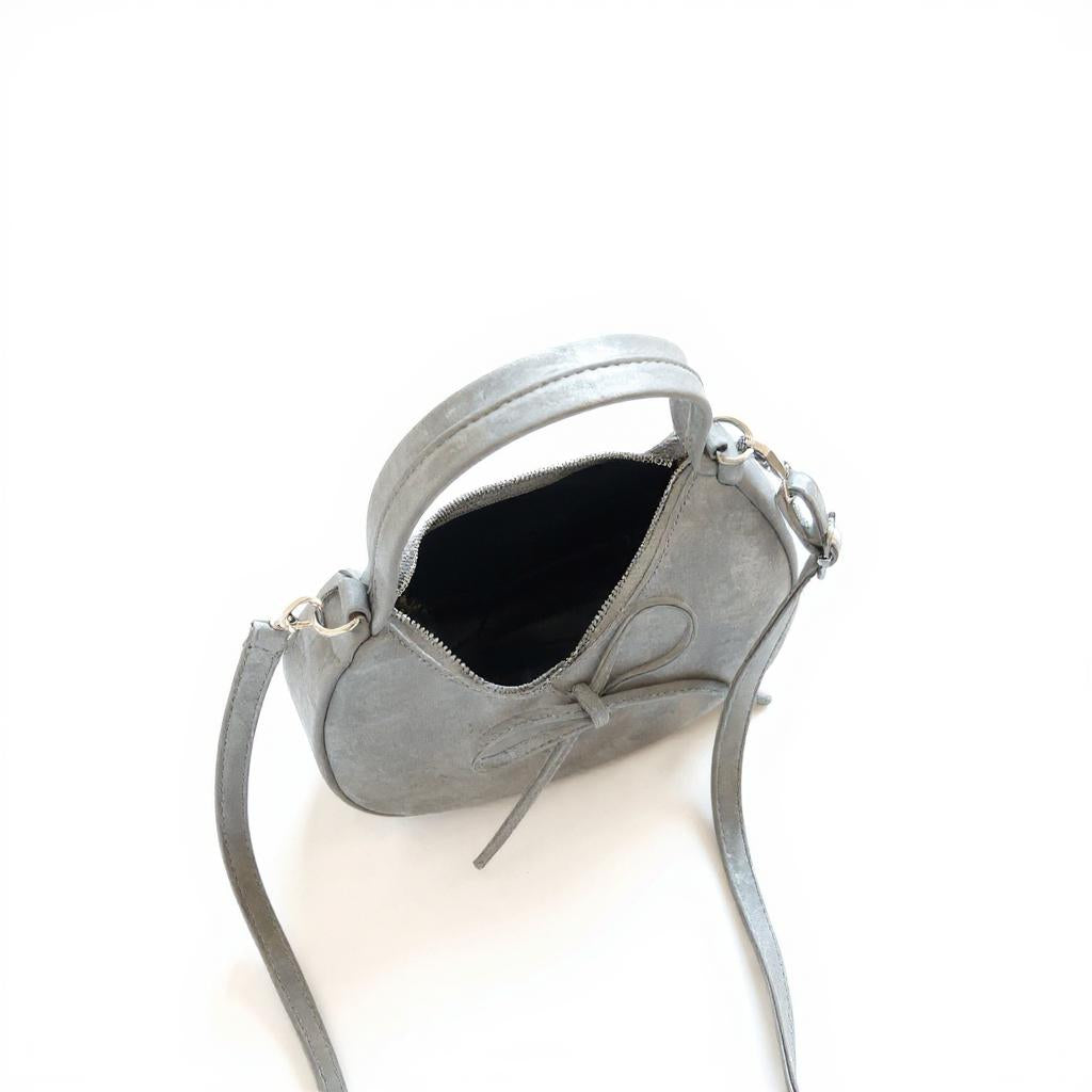 Silver Moon Lit Bow Cross Bag