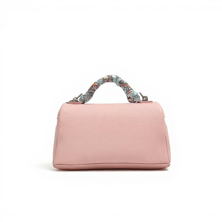 Pink Structured Hand Held Bag