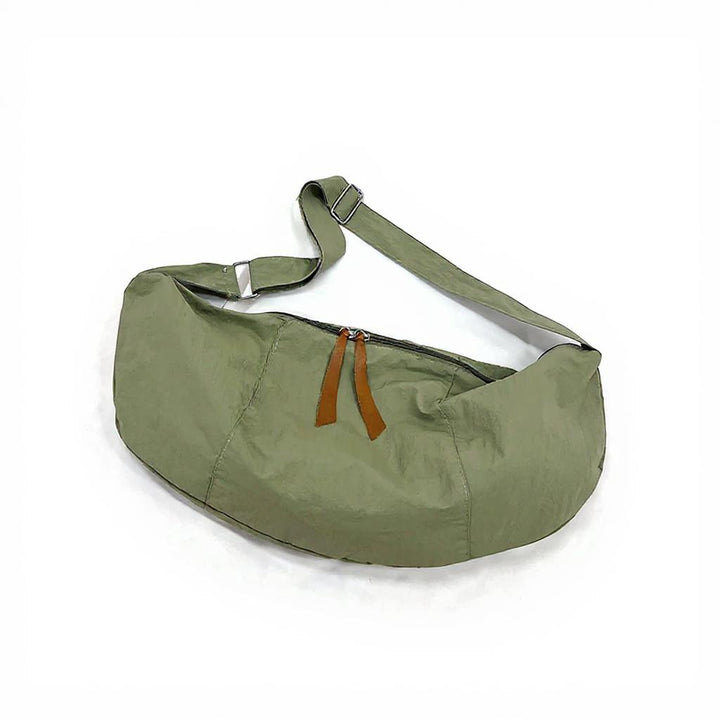 Green Solid Shopper Hobo Bag