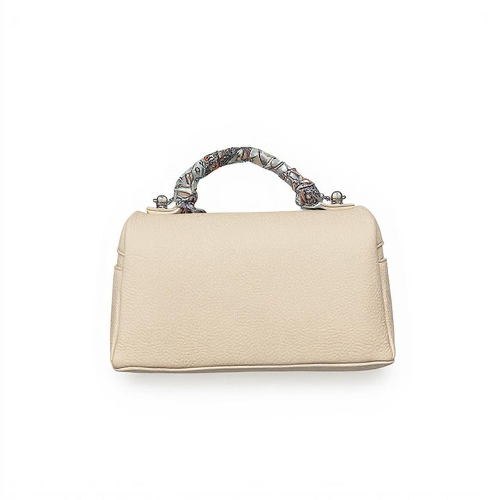 Khaki Structured Hand Held Bag