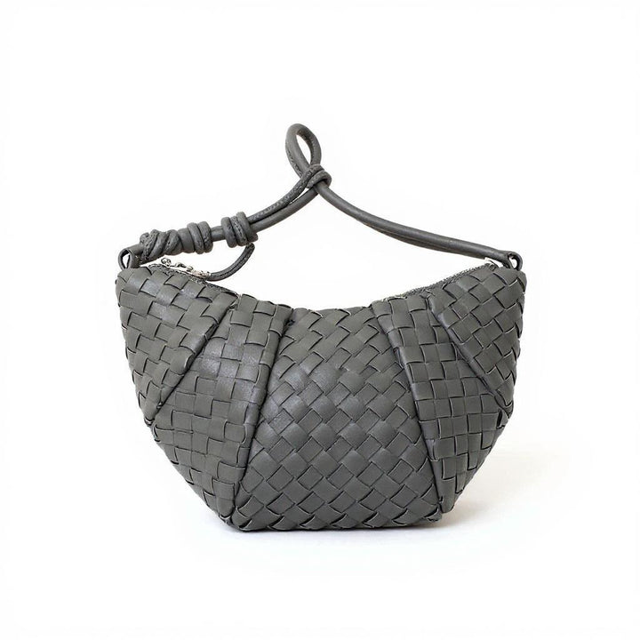 Grey Mini Croissant Sling Bag